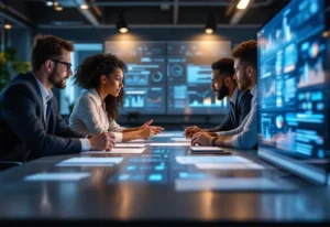 Enterprise team reviewing SEO automation and content intelligence tools