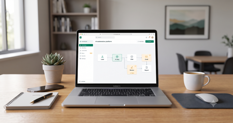 AI automation for small business workflow system