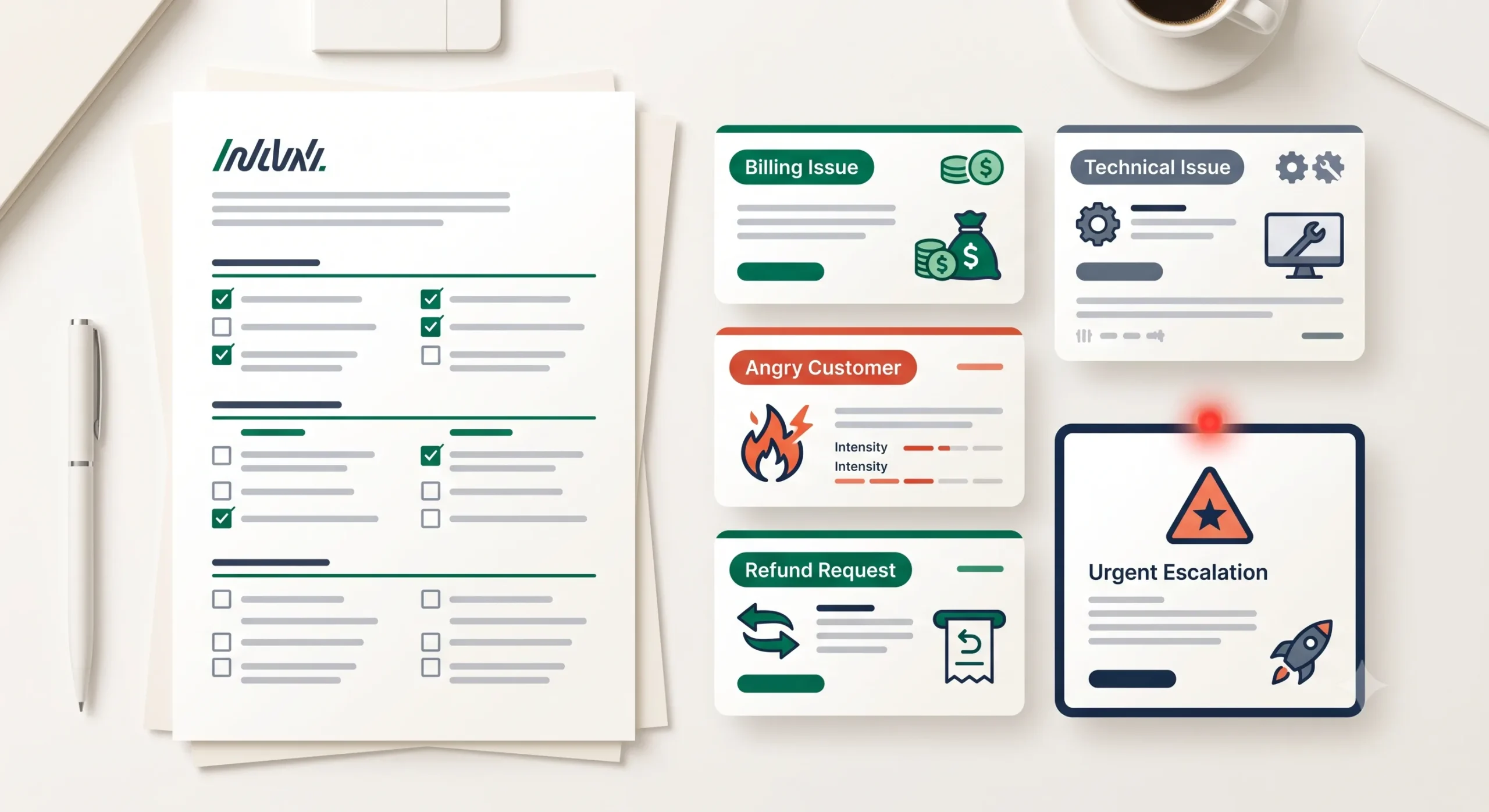 AI support triage human review checklist for escalation and sensitive customer issues