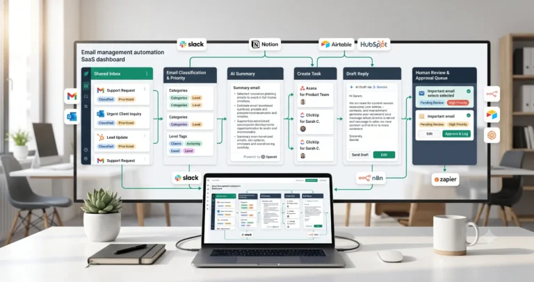 Email management automation template for small business inbox workflows